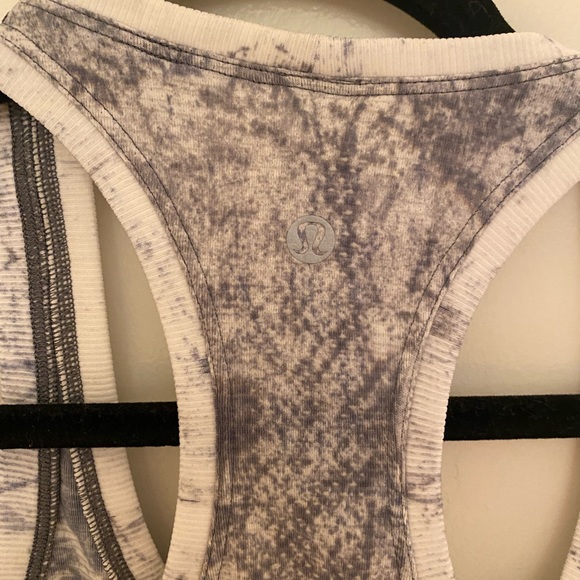 Lululemon Swiftly Tank, Size 4, Multi Dye White/Grey - Picture 3 of 5